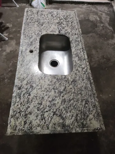 Pia de cozinha com bojo de inox 1,20m x 0,54m