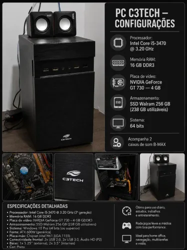 PC GAMER 16GB DE RAM