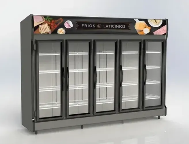 Auto Serviço 5 Portas Conservex Geladeira 5 Portas De Vidro