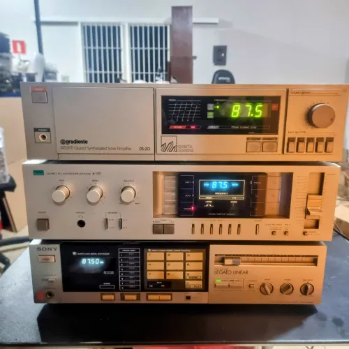 LOTE 03 RECEIVER GRADIENTE DS-20, SANSUI R 707, SONY STR VX40 BS Vintage maravilhosss !!!