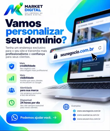 Vamos personalizar seu domínio?