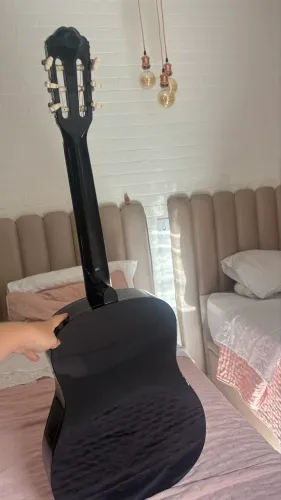 Violão novo com capa Vogga 6 cordas, nunca usado