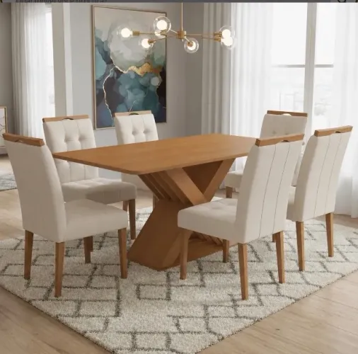 Conjunto de Jantar Firenze 6 Lugares