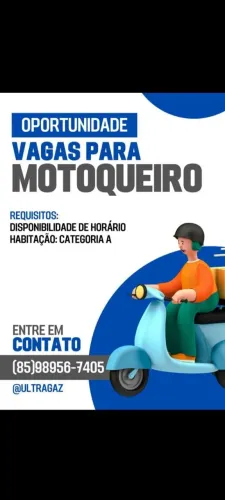 Vaga de entregador 