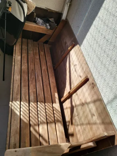 Mesa dobravel que vira banco