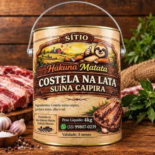 Costela de lata caipira 4kg