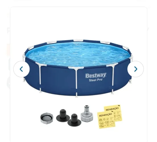Piscina Bestway Steel Pro 4.678L + Motor - Excelente Estado
