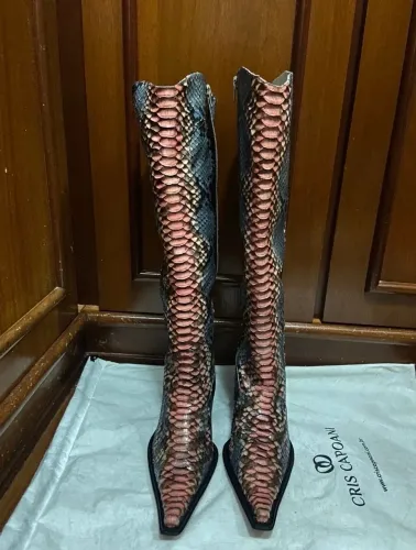 Bota de Couro Exótico