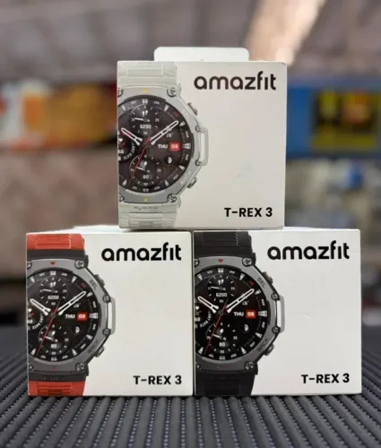 Amazfit T-Rex 3 Prata, Preto e Preto/Vermelho R$ 1.399,00 A VISTA