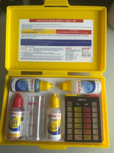 Kit de teste "3 em 1" - cloro, pH, alcalinidade