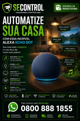 Alexa echo dot , instalado e configurado