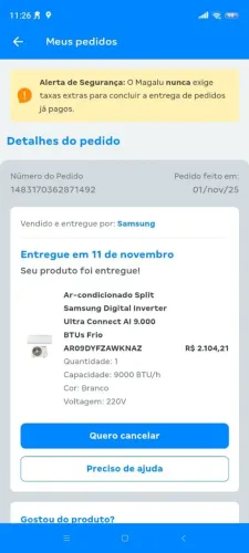 Vendo ar condicionado novo caixa com nota fiscal