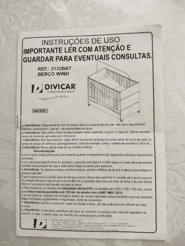 Berço está bom, mais precisa arrumar este detalhe da grade, ele vira cama , não entrego