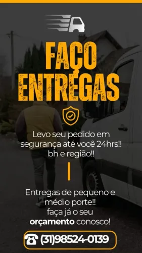 Faço entregas BH e região!!