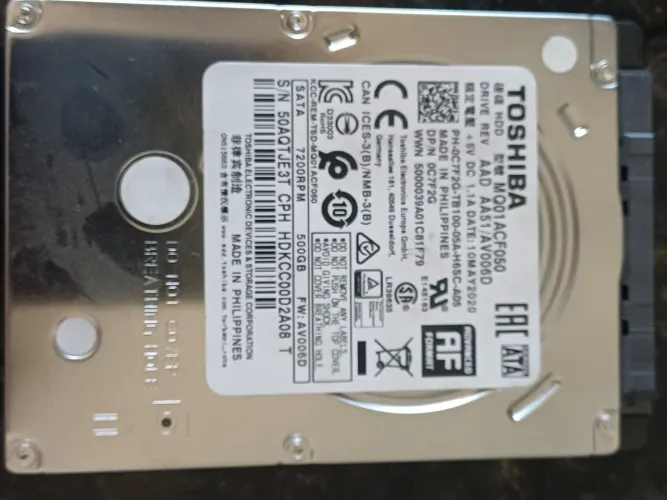 Hd notebook 500gb