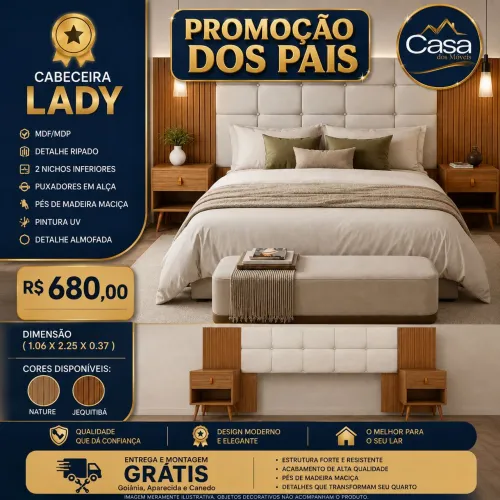 Cabeceira Lady Casal e queen
