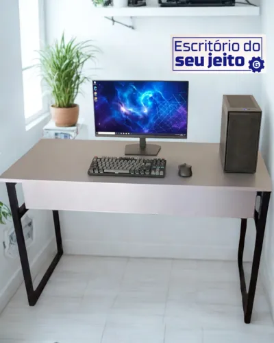 Mesa de Escritório REFORÇADA NOVA 1,1m Escrivaninha Multiuso Computador Notebook Estudo