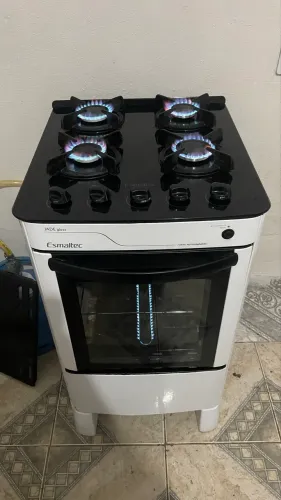 Fogão tampo de vidro FAÇO ENTREGA