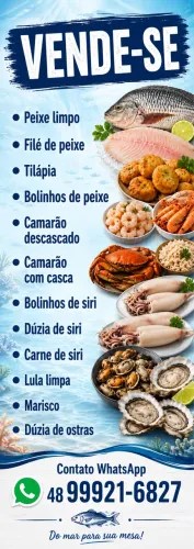 Vendendo frutos do mar
