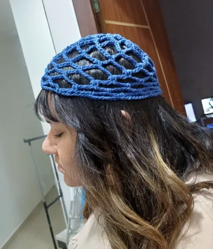 Headpiece de crochê (touca de crochê)