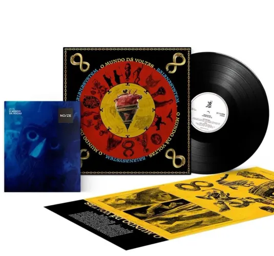 LP/VINIL BAIANA SYSTEM - O MUNDO DÁ VOLTAS- NOIZE- NOVO- ACOMPANHA REVISTA