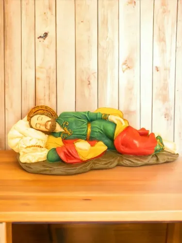 Imagem Sacra de São José Dormindo 28cm