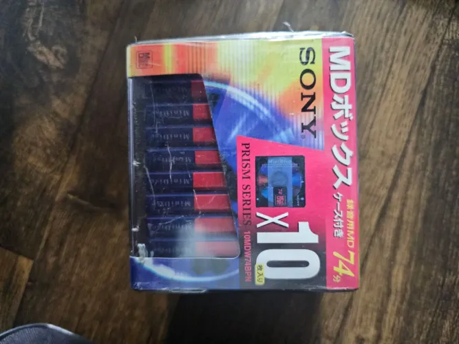 Kit 10 MiniDisc Sony Prism Series 74 Min (MDW74BPN) | Lacrado | Importado do Japão