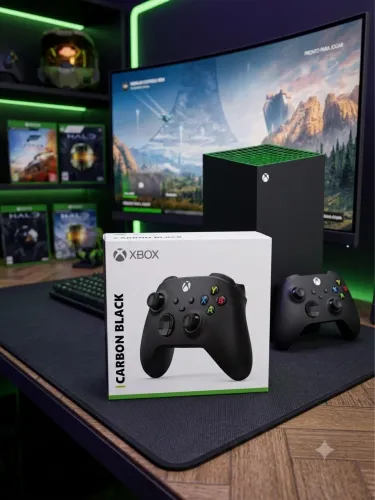 Controle Sem Fio Xbox Carbon Black - Novo e Lacrado!