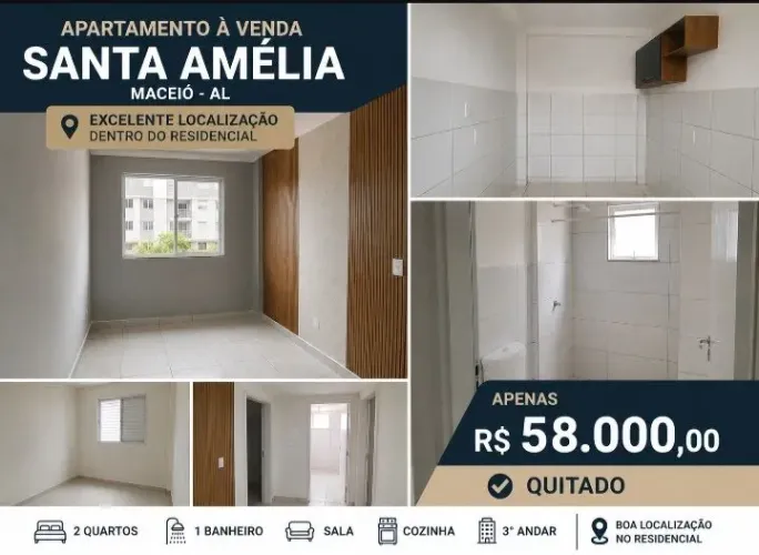 Vendo apartamento na santa amelia