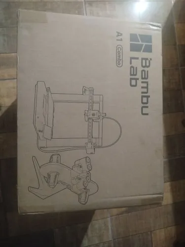 Impressora 3D bambu lab A1 combo na caixa