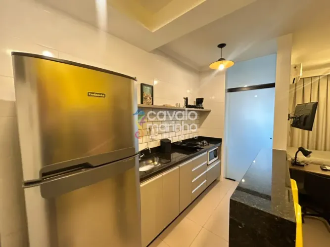Flat mobiliado para alugar com 1 quarto e 1 vaga, 36m² - Edifício Alice - Nova Aliança.