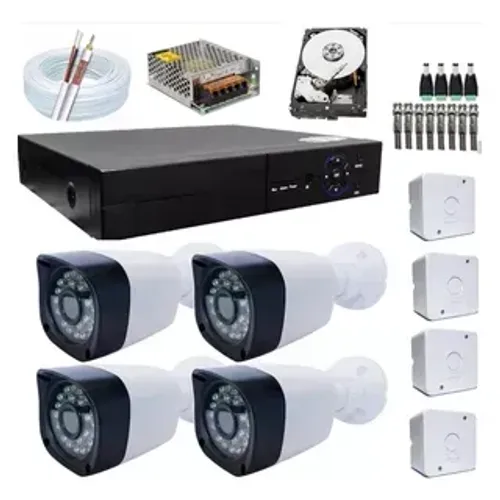 Kit 4 câmeras full hd 1080p + instalação R$ 1.599,00