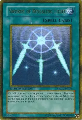 Yugioh!!! Swords of Revealing Light GLD1-EN030 Gold Ultra Rare