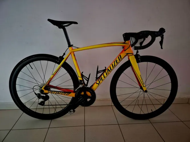 Specialized Tarmac SL4 2018 Full Carbon, Tam 54, Rodas Carbono e Upgrades