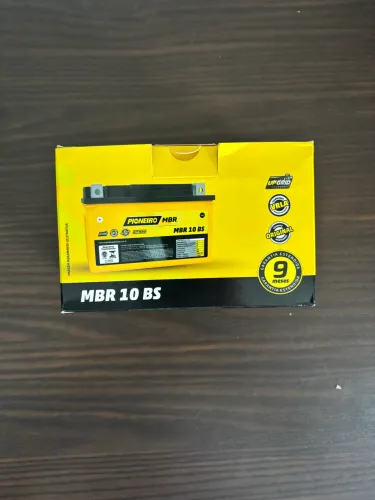 Bateria Moto Pioneiro MBR 10-BS (12V / 8.6Ah) - Nova