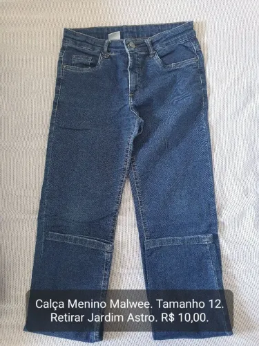 Calça Jeans Malwee Tamanho 12