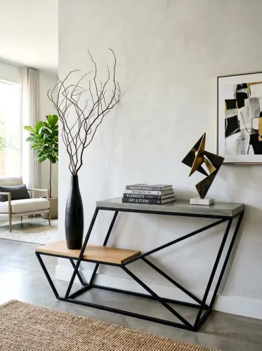 Mesa Aparador Estilo Industrial para Sala ou Hall