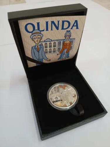 Moeda de Prata Patrimônio da Humanidade UNESCO - Olinda.