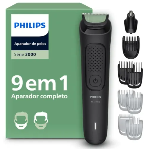 Philips Aparador e Barbeador Elétrico Série 3000 All-in-One 9 em 1