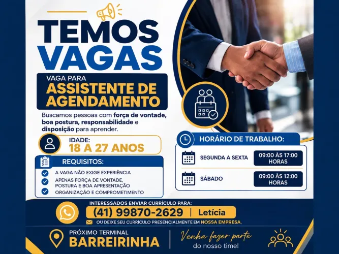 ASSISTENTE DE AGENDAMENTO 