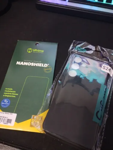 S24 Capinha e película nanoshield