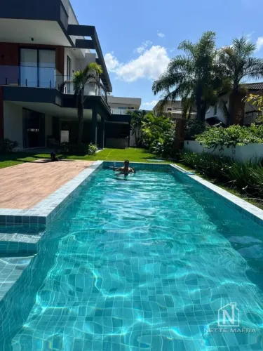 Casa em Condomínio para Locação em Camaçari, Busca Vida, 5 dormitórios, 5 suítes, 7 banhei