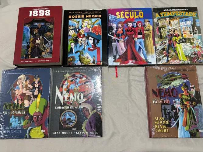 Coleção A Liga Extraordinária - Alan Moore - Devir - 7 edições