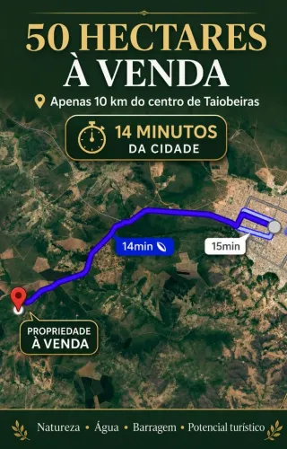 Terra para turismo próximo a Taiobeiras