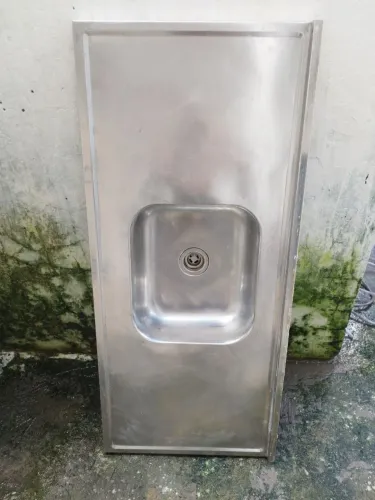 Pia inox concretada 121 por 54