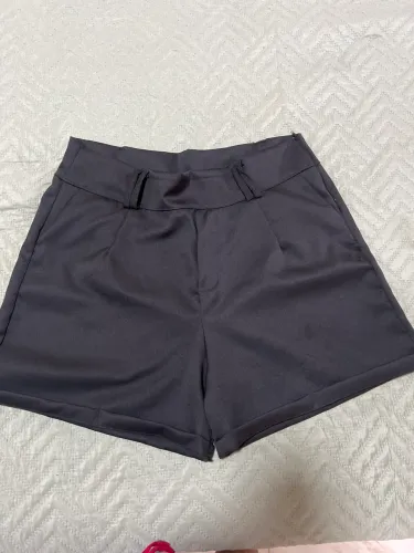 Short alfaiataria preto tam G