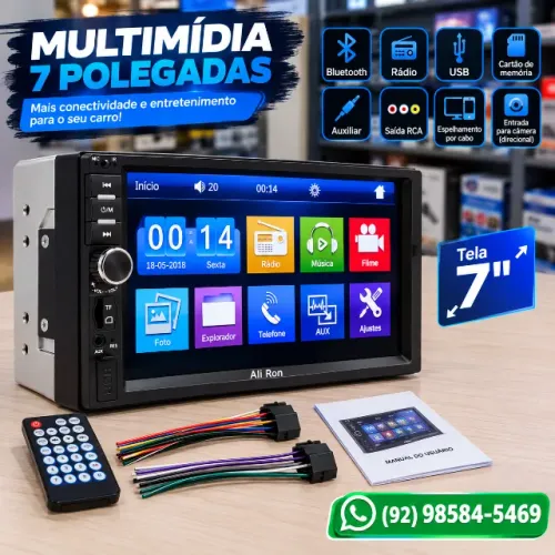 Central Multimídia 7 polegadas