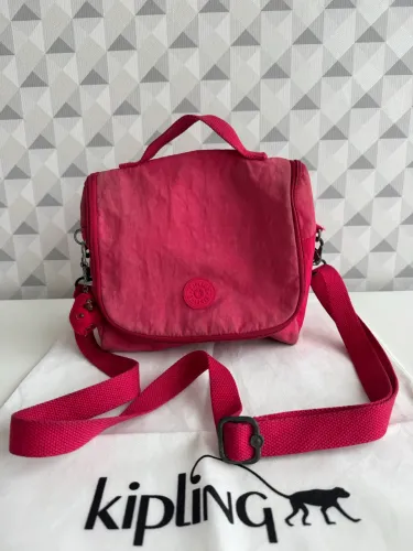 Lancheira kipling escolar térmica rosa