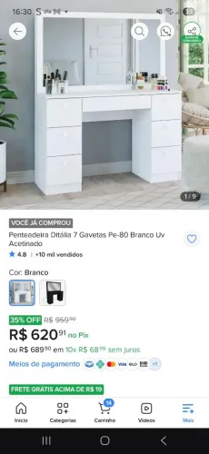 Penteadeira semi nova