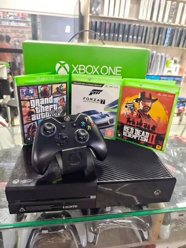 XBOX ONE FAT /1 MANETE / 1 JOGO /10 MESES GARANTIA/LOJA FISICA